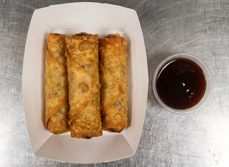 Vegetable Spring Rolls at Spring Wok Express Stoney Creek - golden fried Chinese takeout appetizer