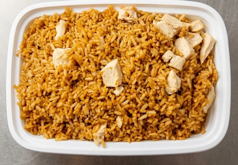 Chicken Fried Rice at Spring Wok Express Stoney Creek - wok-fried rice with egg and diced chicken